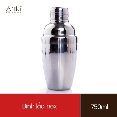 Bình lắc Shaker Inox - bình lắc pha chế (750ml) - Chất liệu Inox cao cấp, bền, đẹp, shaker cocktail, trà sữa