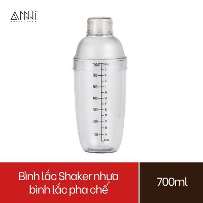 Bình Shaker nhựa - bình lắc pha chế (700ml)