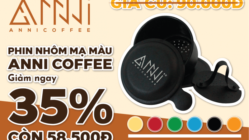 Giảm giá phin cafe nhôm mạ màu chỉ 58.500 vnđ