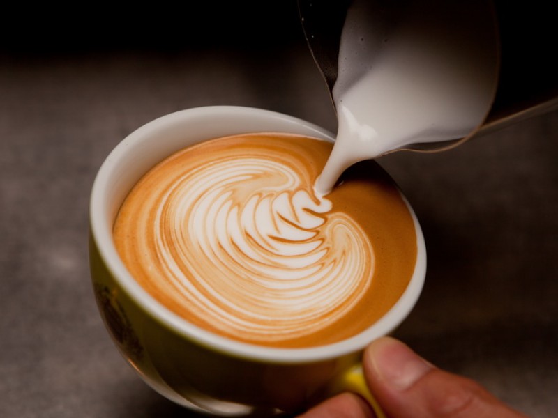 Làm cappuccino, latte art bằng bình french press