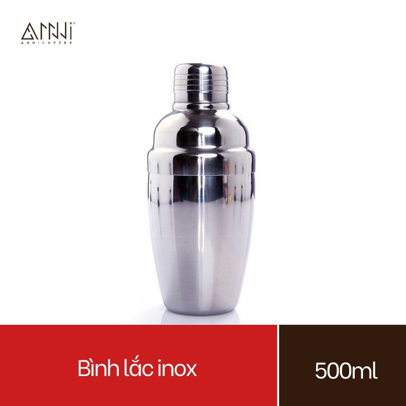 Bình lắc Shaker Inox - bình lắc pha chế (500ml) - Chất liệu Inox cao cấp, bền, đẹp, shaker cocktail, trà sữa